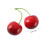 10 Pair False Cherry Decorations Artificial Cherries Props-Red 4