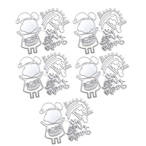 5 Pcs Christmas Die Cuts Snowflake Cutting Dies-JAM1087