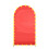 Photographic Arch Backdrop Cloth with Decorative Lights-4ft Red 1