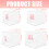 Acrylic Clear Handheld Bouquets Box Elegant Square Clear-L 3