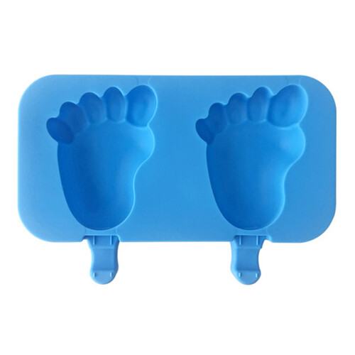 Wiederverwendbare Eiscreme-Form, selbstgemachte Eis-Blaue Füße