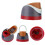 Couvercle de remplacement universel pour bouteilles-gris rouge 1