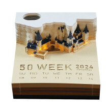 Creative Sticky Notes 3D Paper Sculptures Memo Pad Refill Magic Castle
