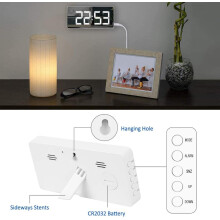 Mirror Display Alarm Clock, Stylish & Functional, 4-Level Adjustable Brightness, Multifunctional For Home Life, Two Usb Ports, 13 Music Options, Auto