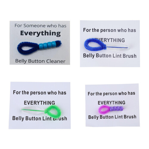 Convenient and Effective Belly Button Lint Cleaner Back-Purple 1