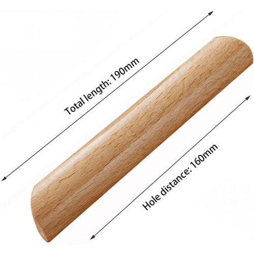 Wooden Handle, Solid Wood Drawer Pulls with Smooth Surface for Easy Installation, Decorative Furniture Pulls, Kitchen Handles for Various Cabinet Styl 1