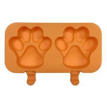 Reusable Ice Cream Mold Homemade Popsicle Molds-Orange Cat claw