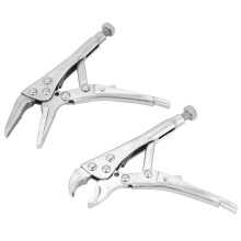 Locking pliers set, high carbon steel, ergonomic handle, 2pcsclamps Ref: 9374