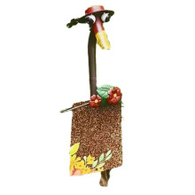 Christmas Decoration Duck Statues Farmhouse Lawn Sculpture-red