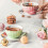 European Light Luxurious Ceramic Cup &-Pink leather box 7 5