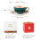 European Light Luxurious Ceramic Cup &-Pink leather box 7 4