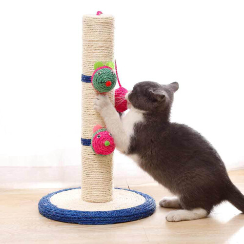 Arbre à chat à gratter, jouet interactif, arbre à-pilier de rat 2