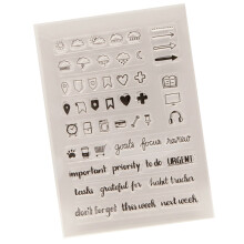 Weather Transparent Stamp Time Words Clear Stamp for Card Making