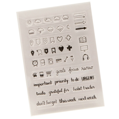 Weather Transparent Stamp Time Words Clear Stamp for Card Making