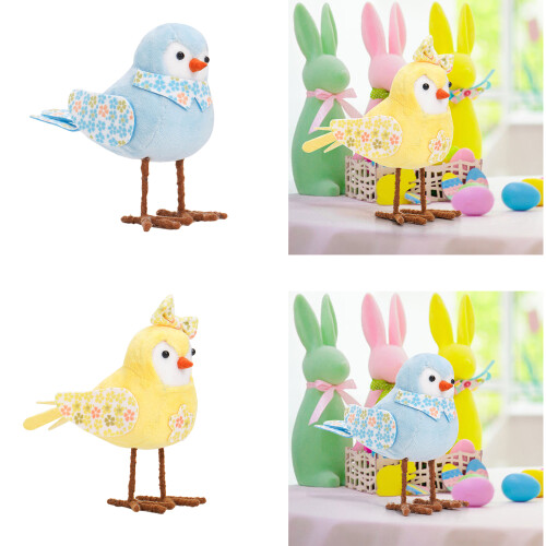 Schöne Ostervogelfigur, Osterfeiertagsdekoration,-Gelb 2