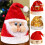 Rendieren/Sneeuwpop Kerst Kerstman Caps Nonwoven-Gewei kerstmuts 4