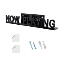 Vinyls Record Holder Acrylic Record Stand Now Playing-Black