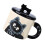 Cats Coffee Mug with Handle 370ML Ceramic Drinking Cup-grey 1