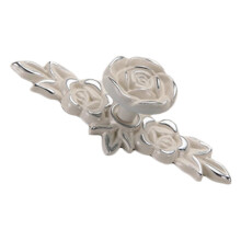 Retro Møbelbeslag Rose Skabsknop Sæt Vintage Skuffegreb Elegant Europæisk Stil Dekorative Knopper Med Skruer Holdbar Zinklegering Konstruktion