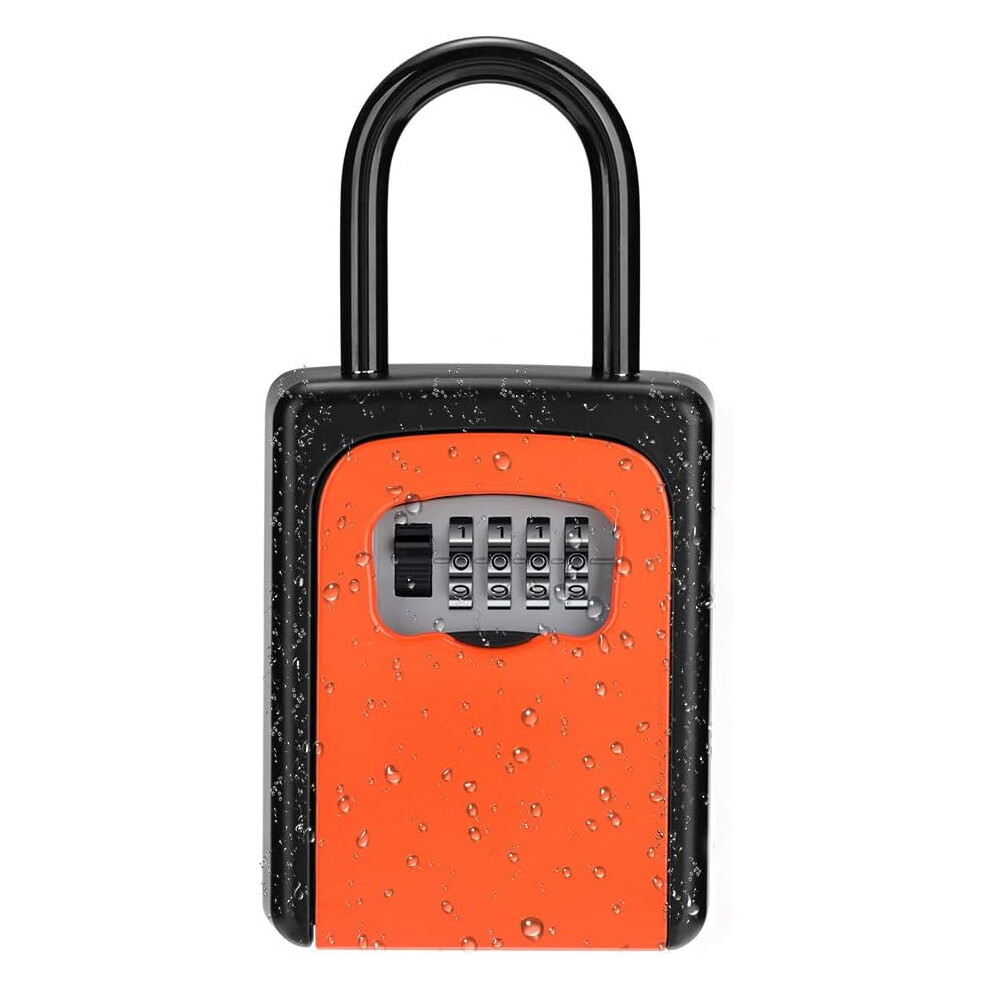Key Lock Box, Resettable Combination Code For Secure Storage, Large Capacity Portable Wall Mount Lockbox, Sturdy And Durable Zinc Alloy Construction, 9554910076996