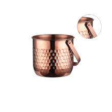 Edelstahl-Eiskübel, verdickter Eiswürfelbehälter,-Roségold B