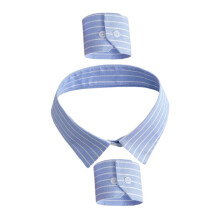 1 Satz Removable and Cuffs Striped Elegant Look for Men and Women for Formal Occasions Breathable Cotton Material Versatile and Comfortable
