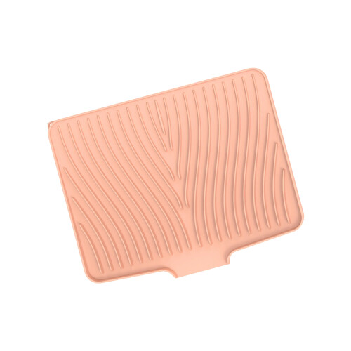 Multifunctionele vaatdroogmatten Siliconen pad met schuine-Roze
