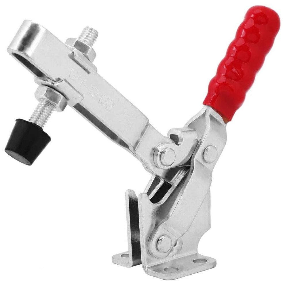 227Kg 500Lbs Toggle Clamps Holding Capacity Quick Release Handle Vertical Type Toggle Clamp Metalworking Tooling 749655511560