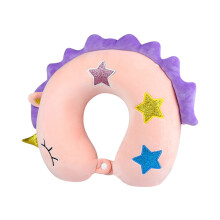 Stützendes Reise-Nackenkissen für Kinder aus weichem-Rosa