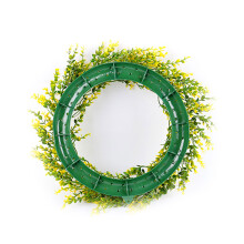 Fake Leaf Wreath, Home Accent Elegant Green Leaf-yellow green