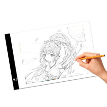 A5 Ultra-Thin Acrylic LED Light Box, Portable Design Lightweight Thin Profile Non-Slip Backing Adjustable Led Lights Eye Protection Technology Touch