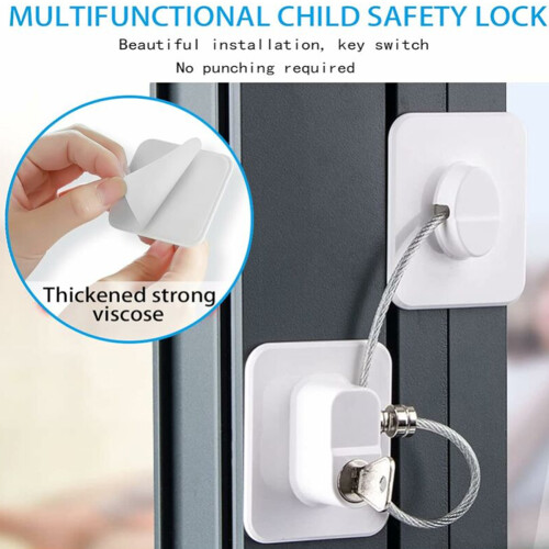 Multi-function Refrigerator Lock, Durable Child Safety Lock, Stylish Appearance for Unobtrusive Security, Convenient Operation with Easy Installation, 1