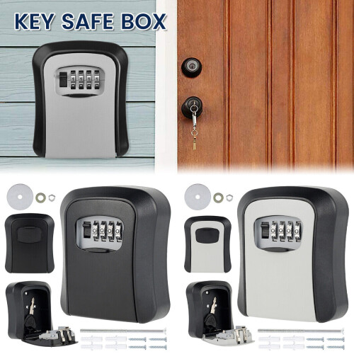 Key Guardian, cassetta di sicurezza per chiavi con funzione di arresto automatico e grande capacità, materiale resistente e codice reimpostabile per 1