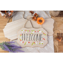 Decoração personalizada para pintura DIY, placa rústica de madeira inacabada com corda de juta para pendurar, ideal para projetos de casamento e