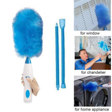 Revolutionary 360 Degree Spin Cordless Electric Duster, Hurricane Adjustable Soft Touch Button Vacuum Cleaner With Battery Operated Electrostatic
