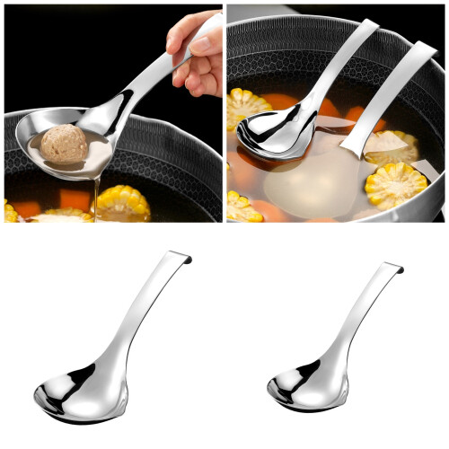 Suppenlöffel aus Edelstahl mit ergonomischem Griff,-L 1