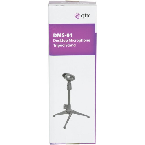 Mini Foldable Tripod Microphone Stand, Adjustable Height, Aluminum, 1/4 Inch Mount, Universal Compatibility, Black 2