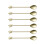 6Pcs Teas Coffee Stirring Spoons Star Shape Teaspoon for-gold 1