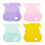 4Pcs Convenient Rabbit Cutlery Pouches Bag Table-Blue 2