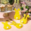 4Pcs Convenient Rabbit Cutlery Pouches Bag Table-Blue 7