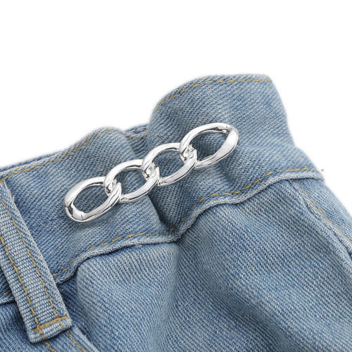 Bouton de fixation boucle de taille réglable épingles à-argent