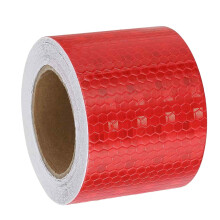 Rolle rotes reflektierendes Klebeband, starke Reflektivität und superklebend, wasserfestes Sicherheitswarnband für Fahrzeuge, Anhänger und Boote,