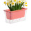 Selfwatering pots for outdoor plants  Avoid overwatering rectangular nursery box Pink 1