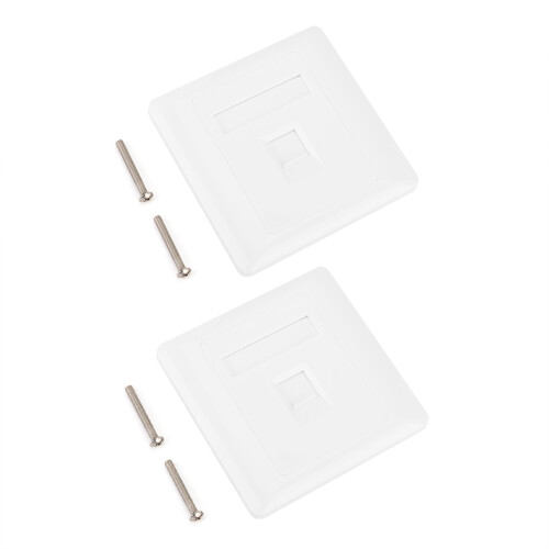 Επίτοιχη πλάκα Ethernet, επίτοιχη πλάκα Keystone 2 θυρών, υψηλής ποιότητας επιβραδυντικό