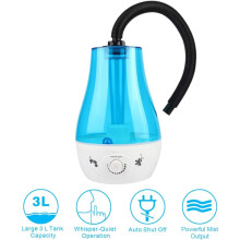 Blue Reptile Fogger Terrarium Humidifier, Ultrasonic Atomization Cool Fog Machine With Quiet Operation And Suction Feet For Reptiles Amphibians