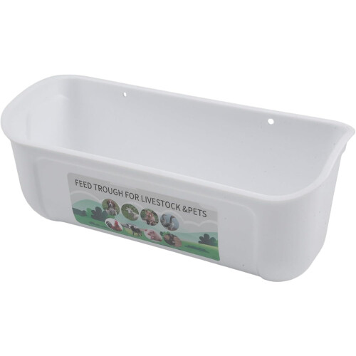 Poultry feeder for hanging, and comfortable feeding solution (white) White 2