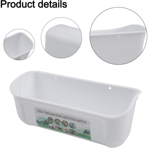 Poultry feeder for hanging, and comfortable feeding solution (white) White 1
