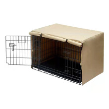 Draagbare hondenkooihoes Huisdierkooi-beige goud 125x79x84cm