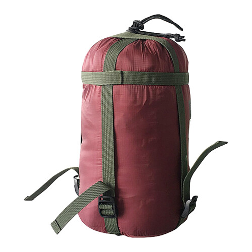 Compression Sack Nylon Sleeping Bag Storage Pocket, Waterproof Adjustable Drawstring Closure For Hiking Backpack