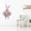 Festive Easter Rabbit Flower Hoop Wreath Suitable-blue rabbit 6